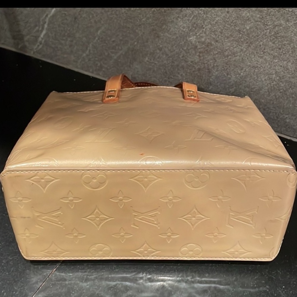 Auth Louis Vuitton Vernis Reade PM Cream Tan Lt Beige Purse Bag Luxury Designer - Picture 11 of 17